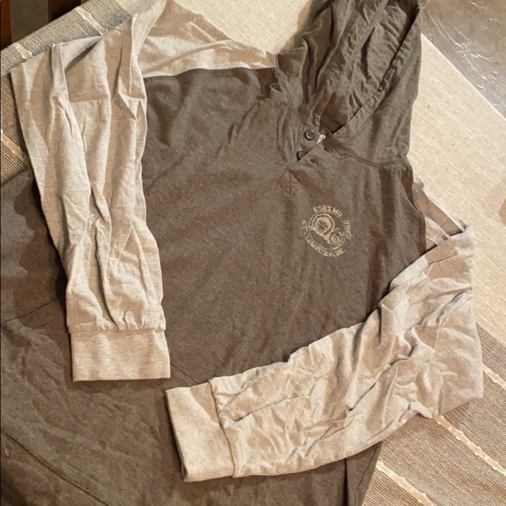 Hooded Eskimo Joes shirt